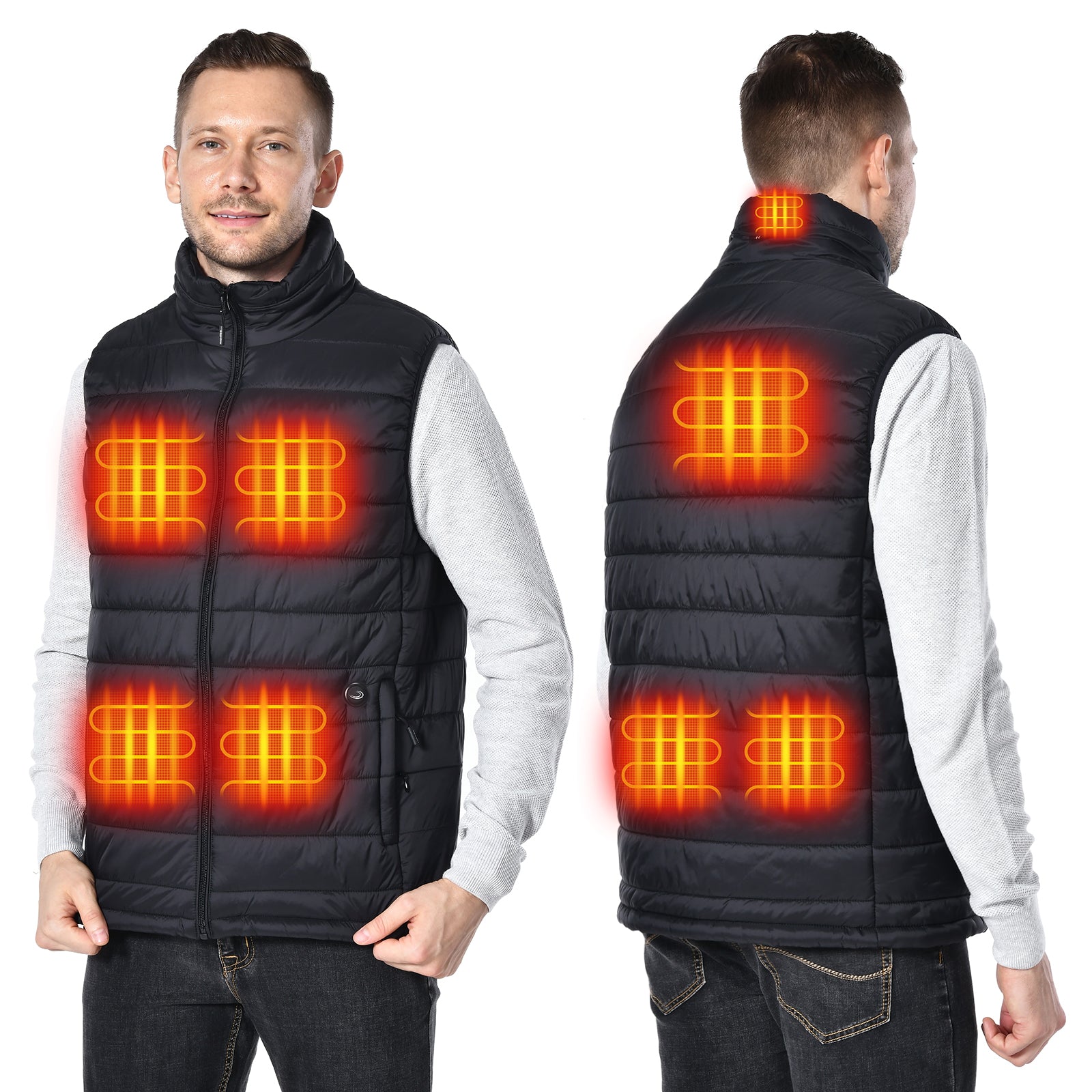 2023 uupalee Heated Vest Outdoor Lightweight Warm Heating Clothing