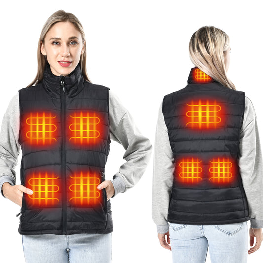 2023 uupalee Heated Vest Outdoor Lightweight Warm Heating Clothing Black No Battery