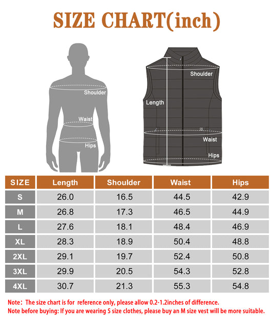 2022 uupalee Heated Vest for Men with Battery Pack
