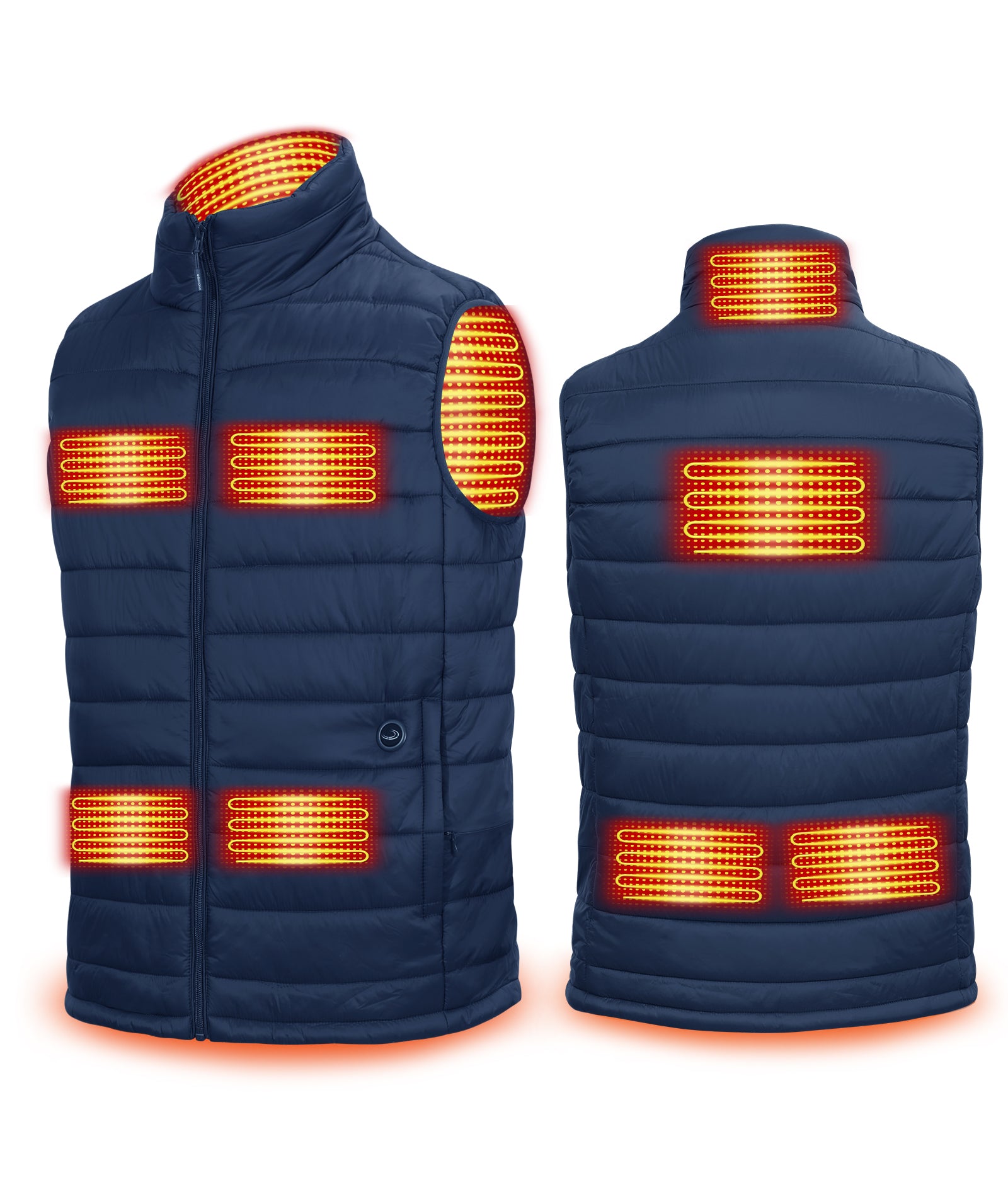 2022 uupalee Heated Vest for Men with Battery Pack S / Grey